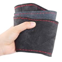 genuine leather steering wheel cover