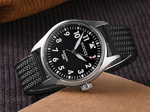 WOCCI Metal Watch Strap 316L Stainless Steel Band Deployant Clasp 18mm 20mm 22mm 24mm