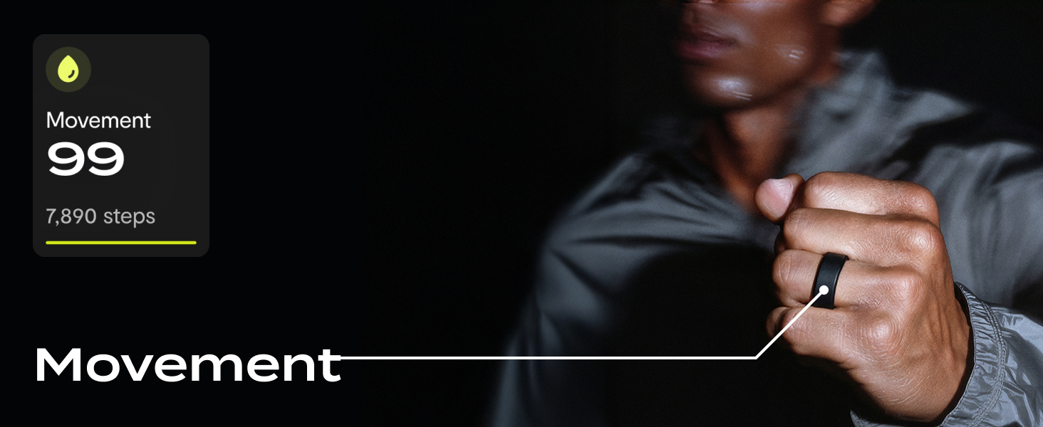QRNT Slim video features. 2.2mm thin titanium ring, 7-day battery, and water resistance.