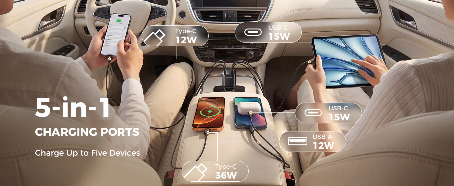 car charger retractable