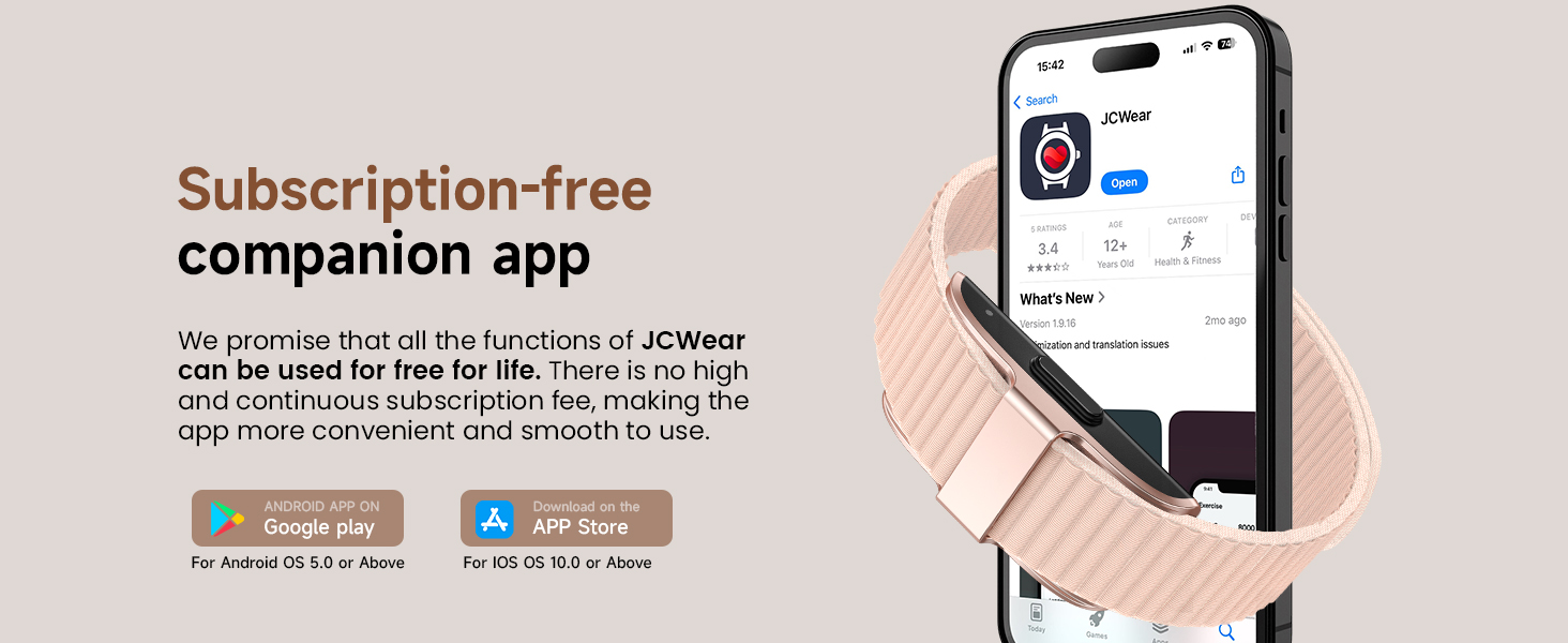 Subscription-free companion app
