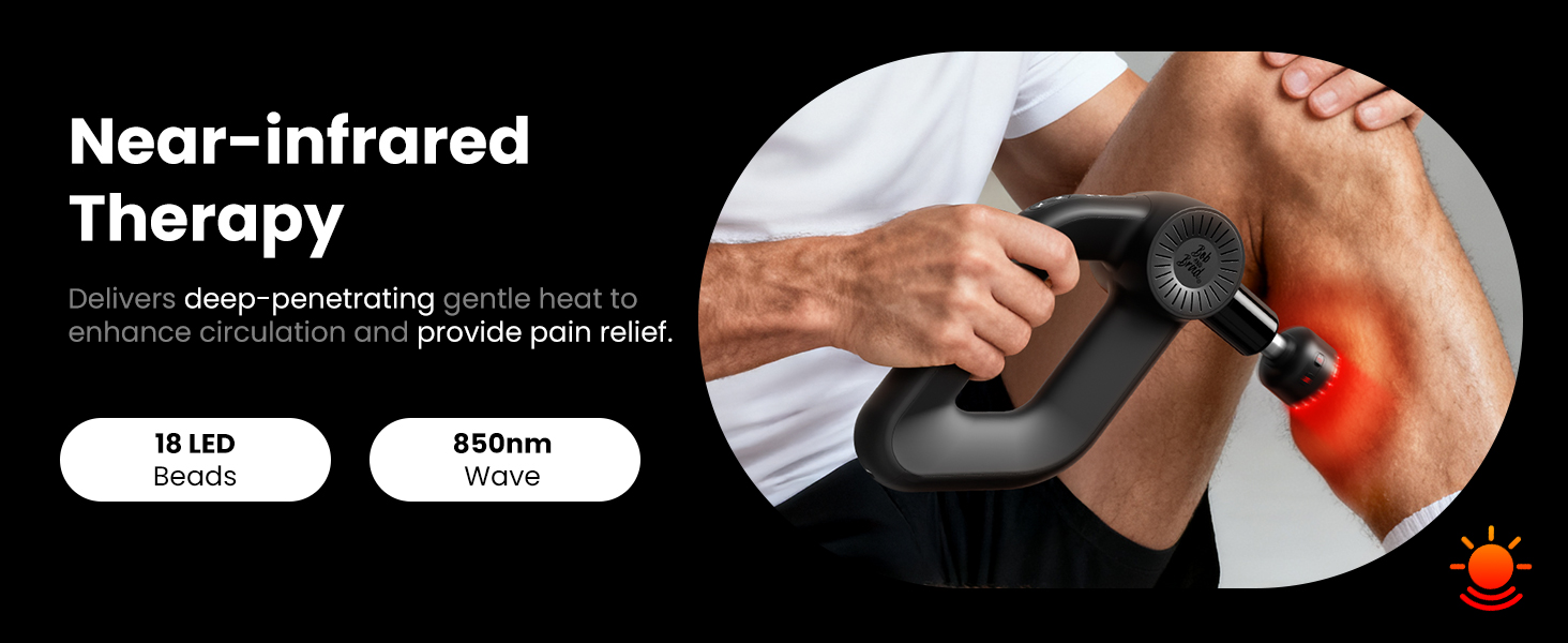 Massage Gun with Infrared Light