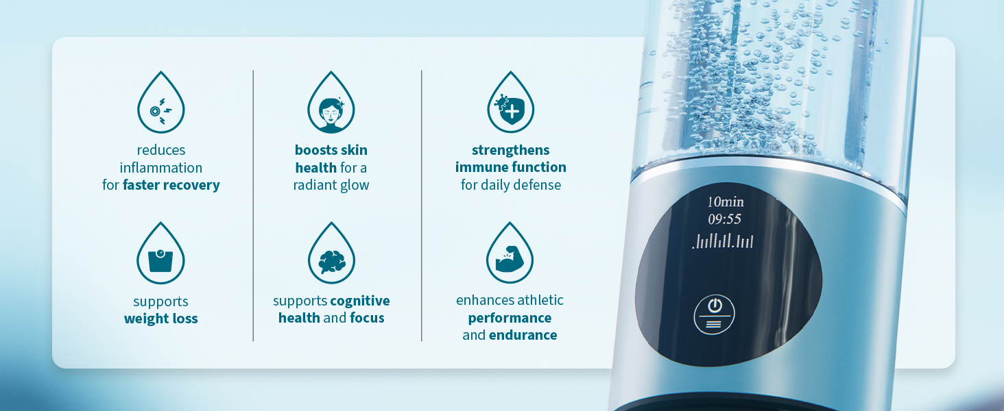benefits of drinking hydrogen water