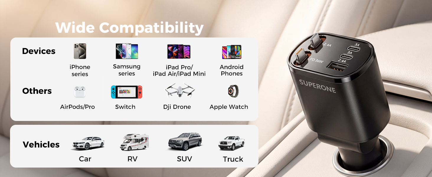 retractable car charger