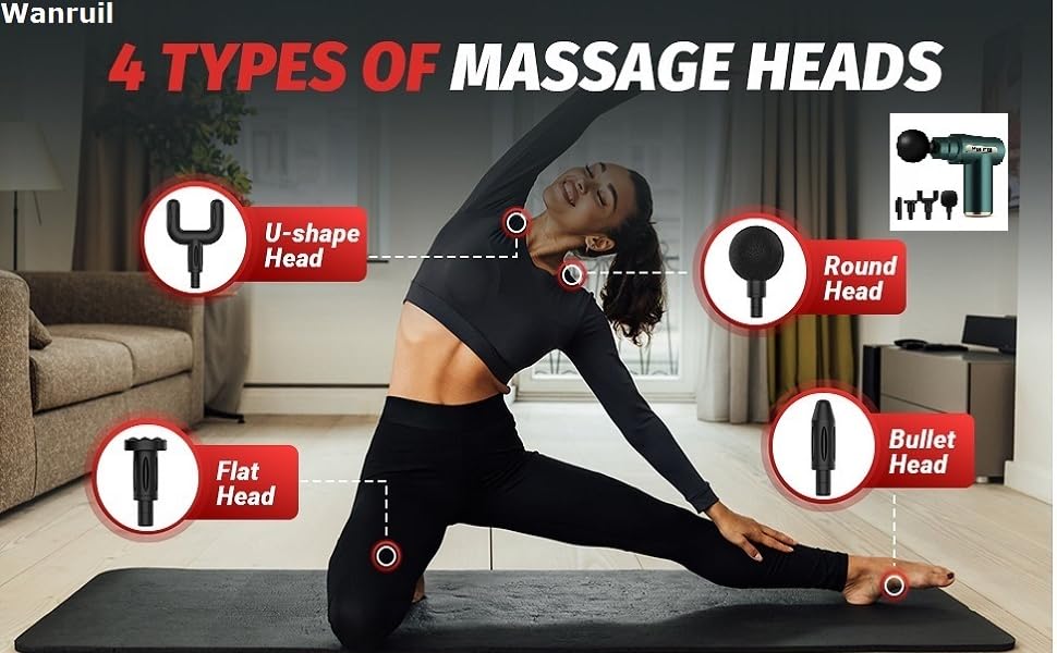 4 types of massage heads