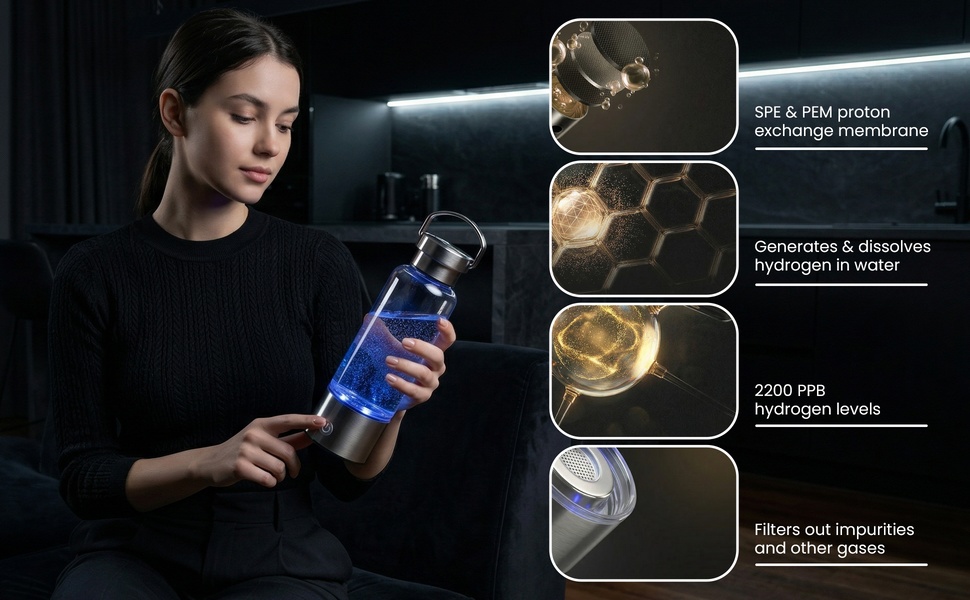 Filters out impurities, Dissolves hydrogen, SPE & PEM Tech