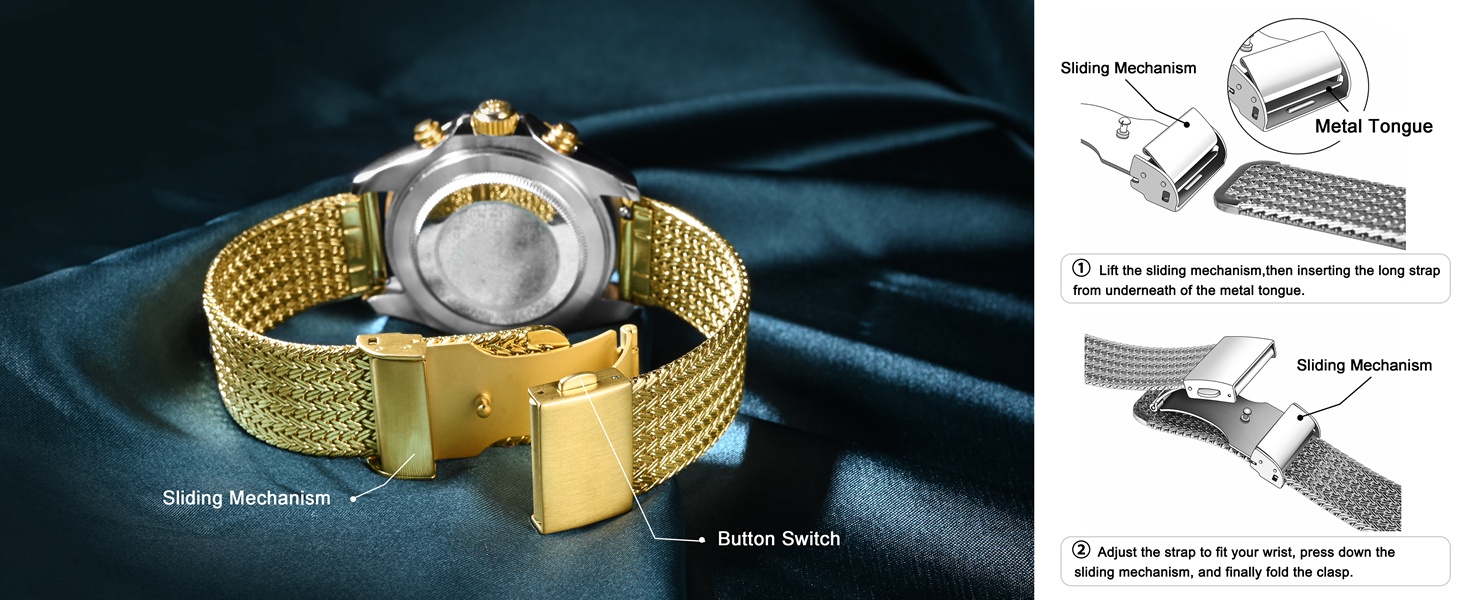 14mm 16mm 18mm 19mm 20mm 21mm 22mm 23mm 24mm watchband bracelet watches pin buckle unisex lady man