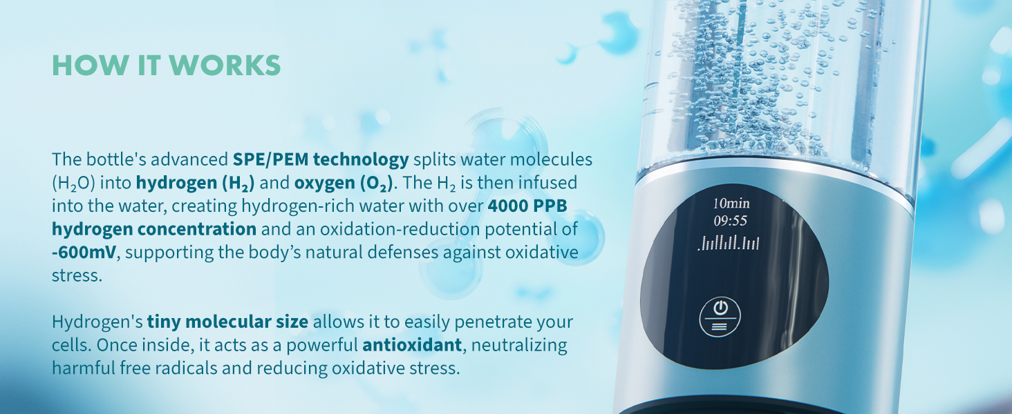 how hydrogen water infusion works